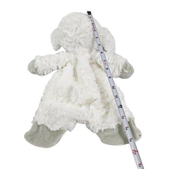 Baby Ganz Sleepy Sheep Flat-A-Pat 16” White Security Cuddle Blanket Lamb Lovey - Picture 4 of 12